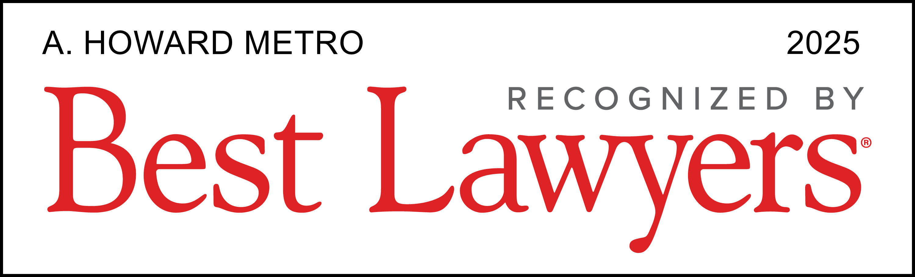 Best Lawyers Award 2025