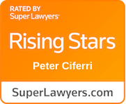 Rated by Super Lawyers Rising Stars Peter Ciferri superlawyers.com